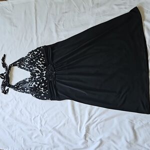 ENFOCUS Studio Beaded Waist Backless Dress